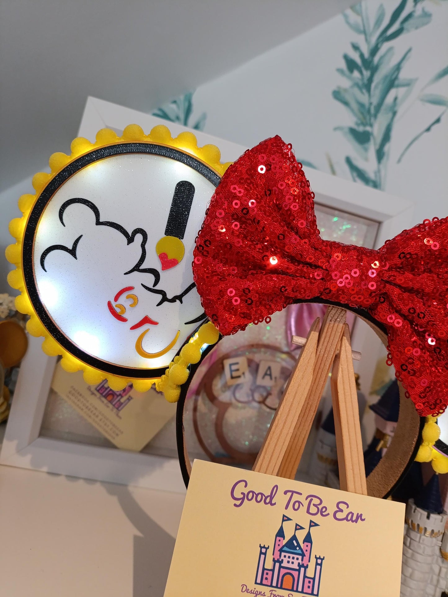 Animators Palette Cruise Disney Minnie and Mickey Inspired Light Mouse Ears Headband- Red Yellow Purple White Pink