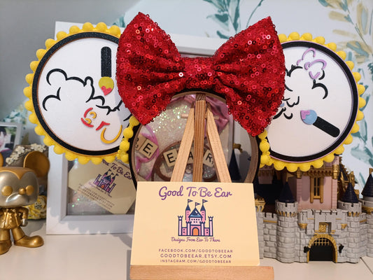 Animators Palette Cruise Disney Minnie and Mickey Inspired Light Mouse Ears Headband- Red Yellow Purple White Pink