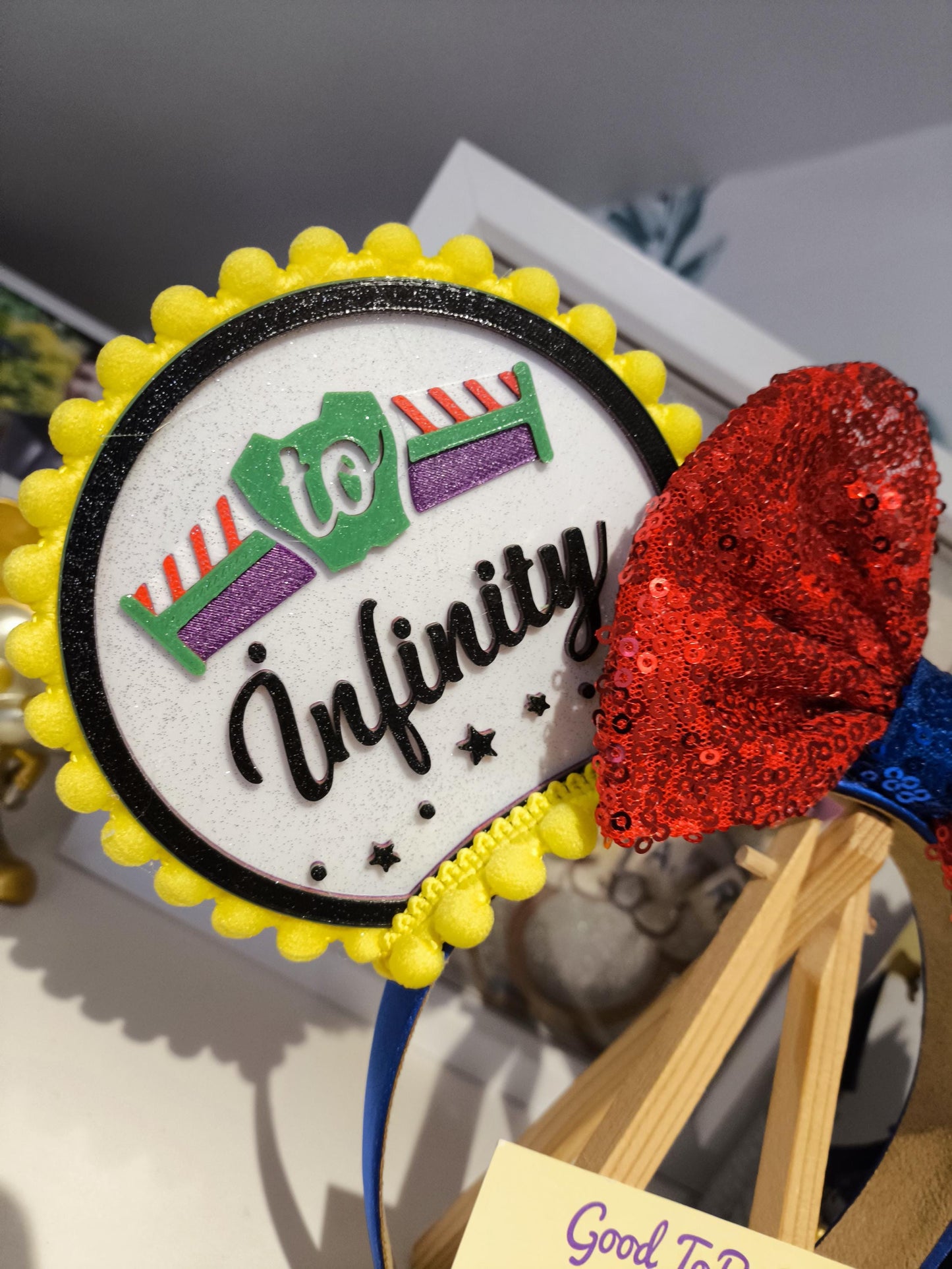 Toy Story Woody Buzz Light Disney Minnie and Mickey Inspired Mouse Ears Headband - Hollywood Studios Red Yellow Blue