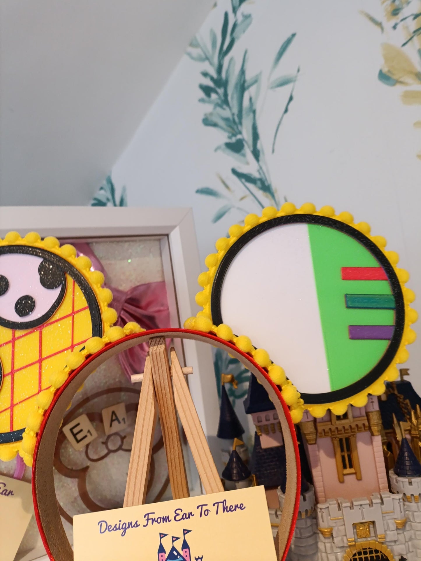 Woody Buzz Toy Story Disney Minnie and Mickey Inspired Mouse Style Ears Headband Bowless No Bow Sparkly Yellow Red Green