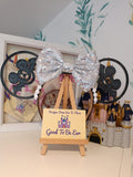 Halloween Bat Disney Minnie and Mickey Inspired Mouse Style Ears Headband Sparkly Sequin Black Silver Scary Party