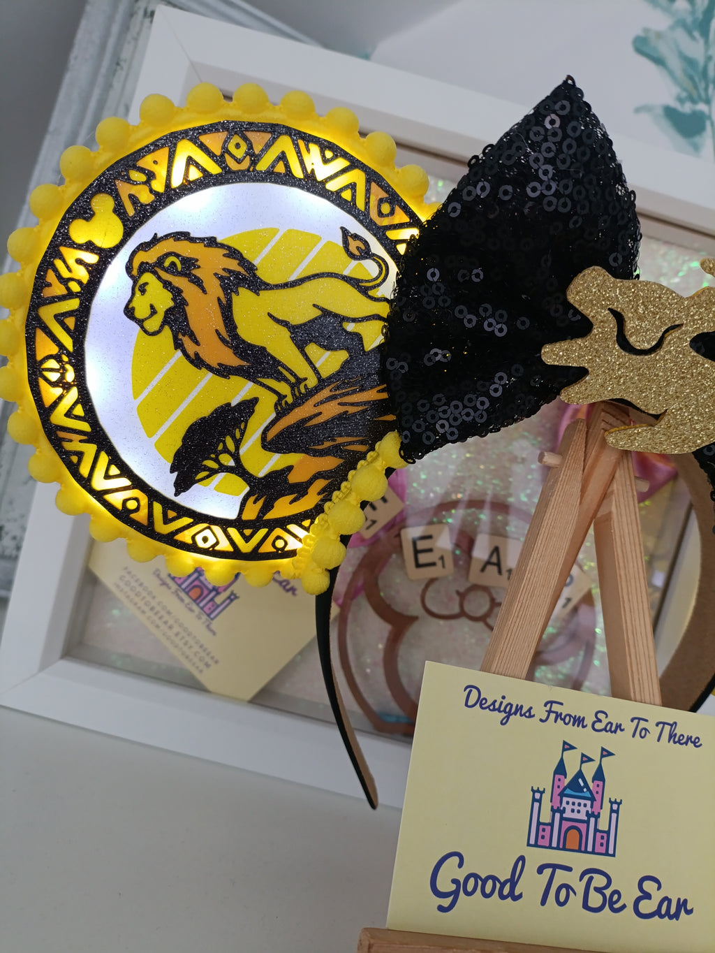 Lion King inspired Disney Minnie and Mickey Inspired Light Mouse Ears Headband- Disney World Animal Kingdom