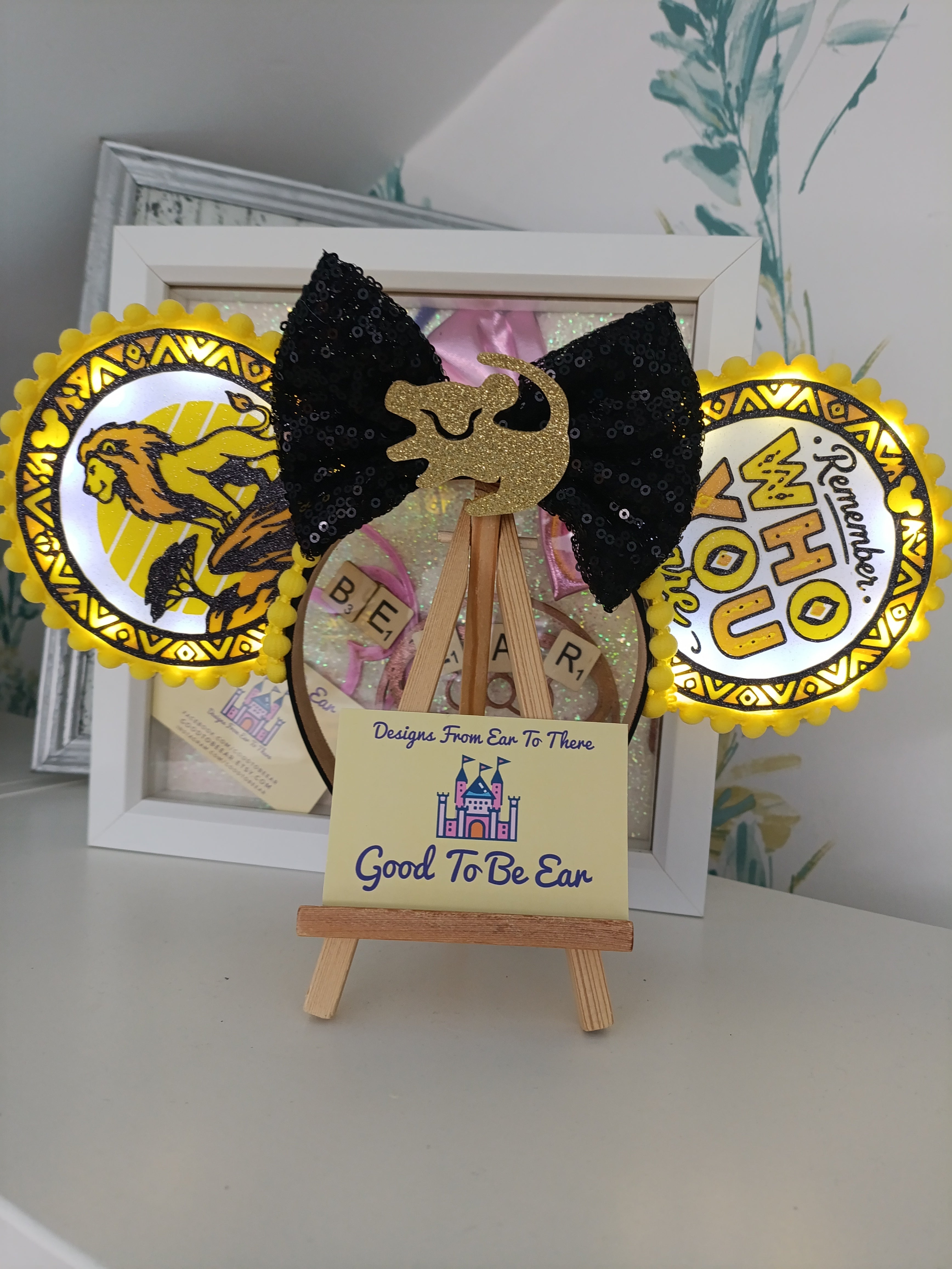 Lion King inspired Disney Minnie and Mickey Inspired Light Mouse Ears Headband- Disney World Animal Kingdom