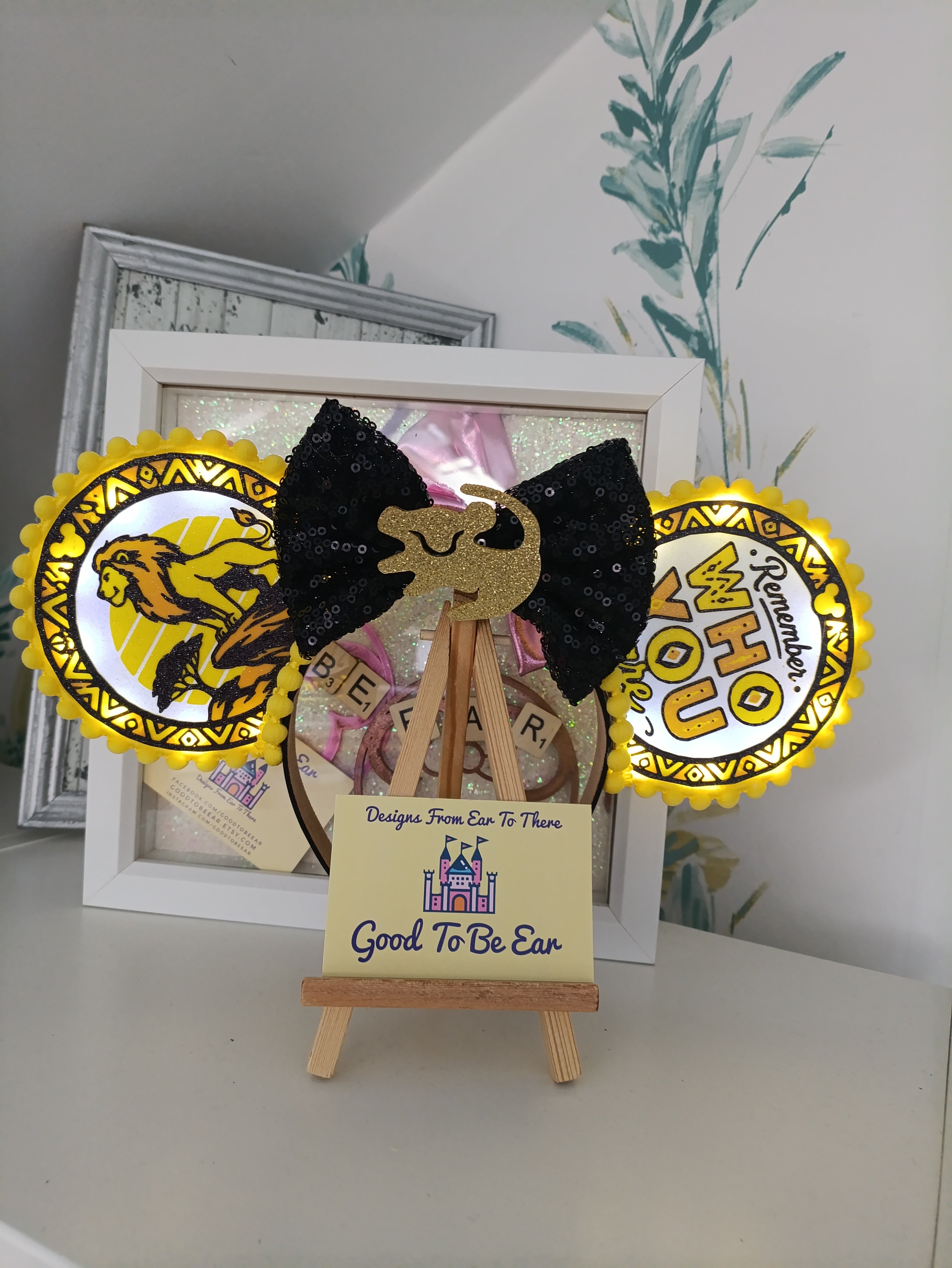 Lion King inspired Disney Minnie and Mickey Inspired Light Mouse Ears Headband- Disney World Animal Kingdom