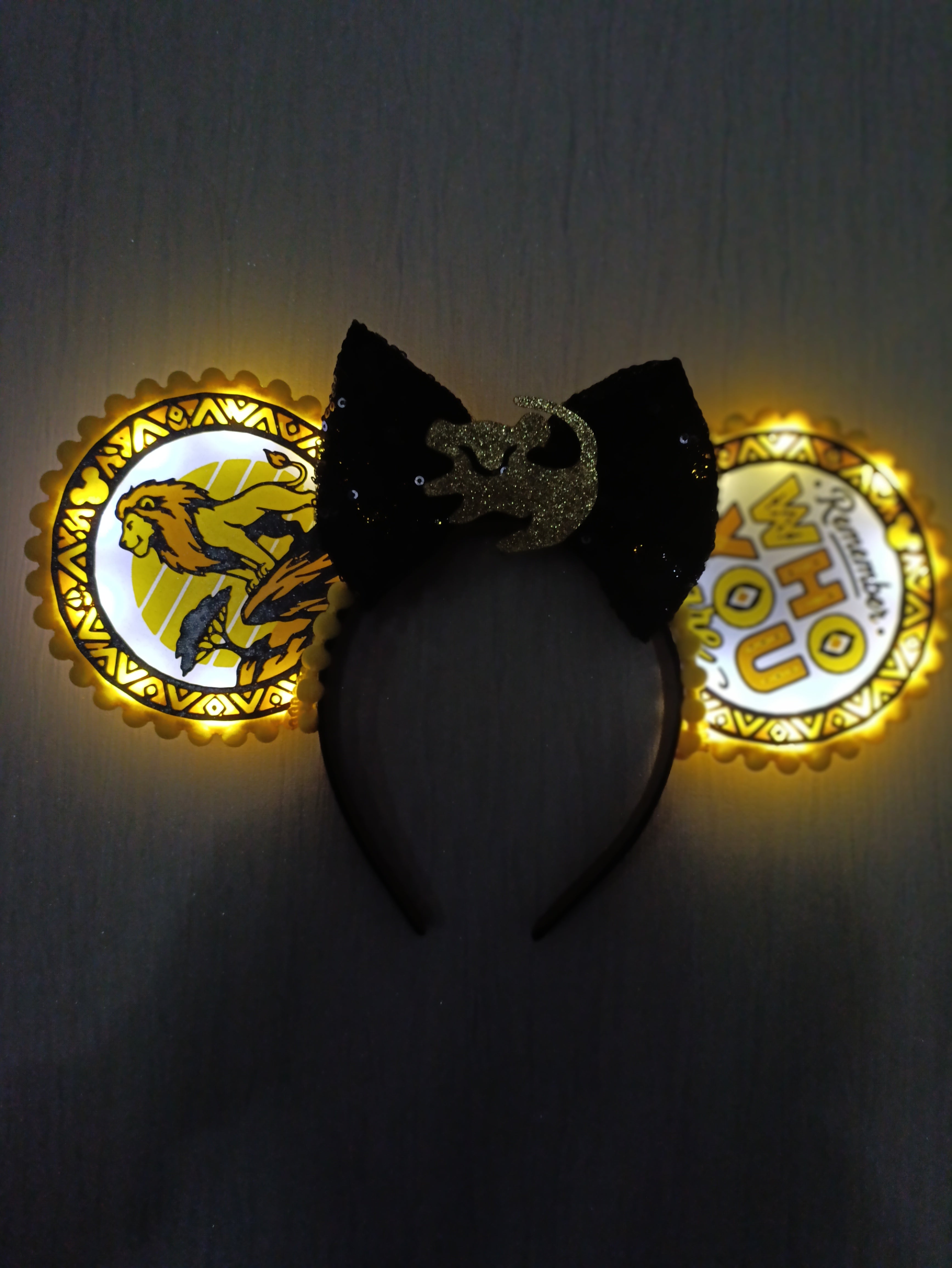 Lion King inspired Disney Minnie and Mickey Inspired Light Mouse Ears Headband- Disney World Animal Kingdom