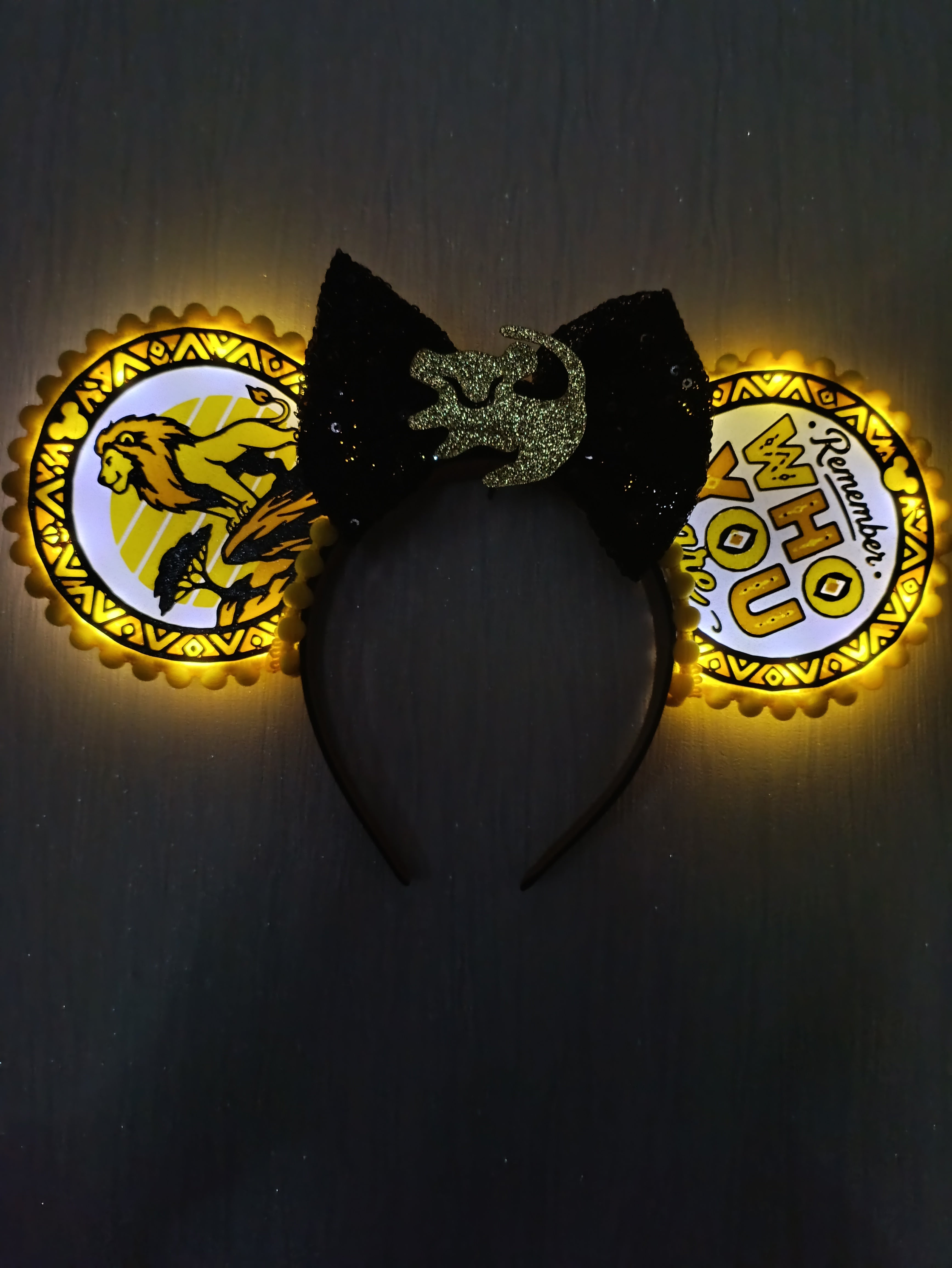 Lion King inspired Disney Minnie and Mickey Inspired Light Mouse Ears Headband- Disney World Animal Kingdom